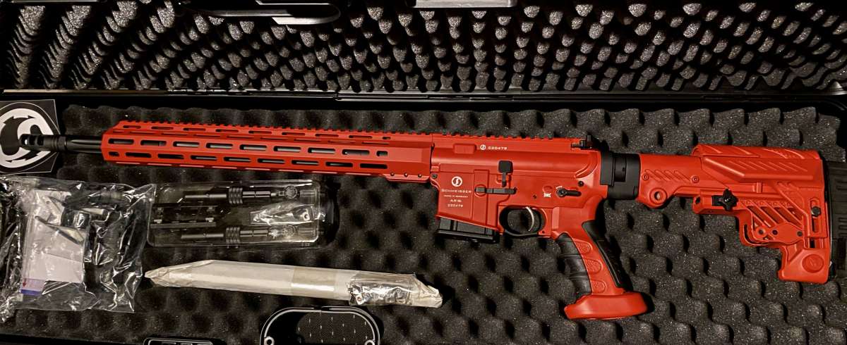 Schmeisser AR15 DMR 18" (.223 Rem.) - Special Edition RED
